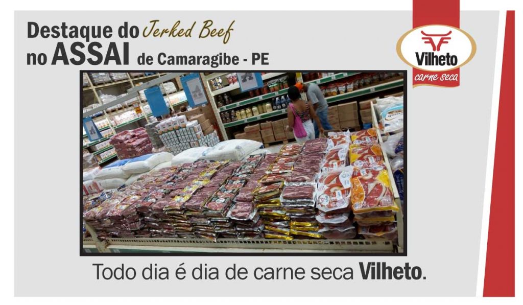 Carne seca no Assai, de Camaragibe em PE