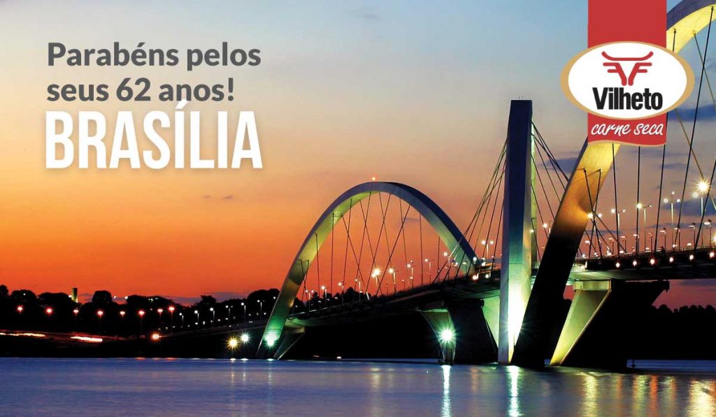 Parabéns, Brasília pelos seus 62 anos!