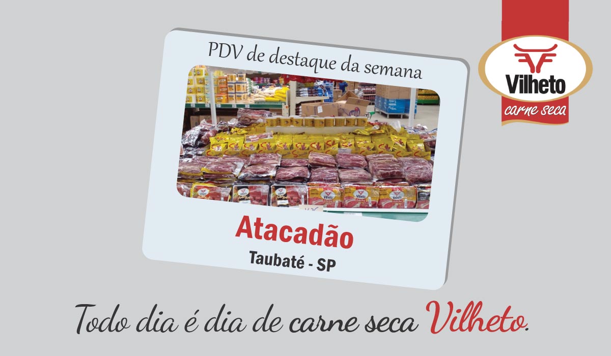 Carne seca no Atacadão, em Taubaté em São Paulo SP