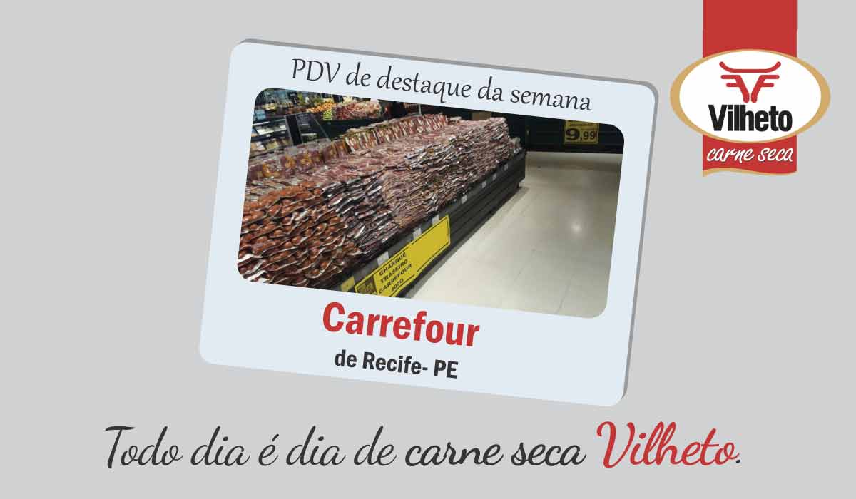 Carne seca no Carrefour, do Recife no PE