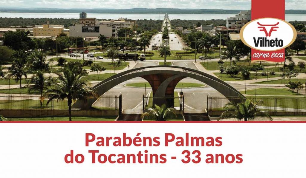 Parabéns Palmas do Tocantins - 33 anos