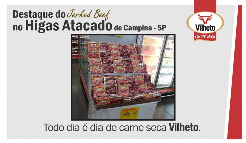 Destaque da carne seca no Atacado Higas, de Campinas em SP