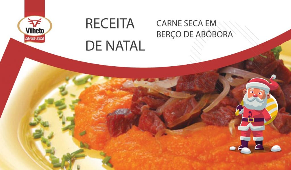 Receita de Natal – Carne Seca em berço de abóbora