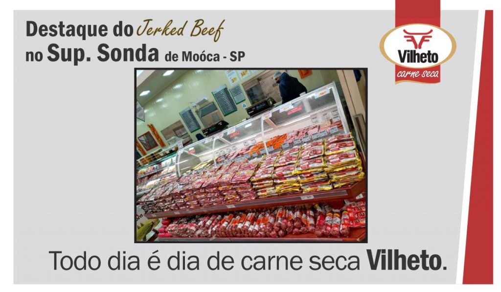 Carne seca no Supermercado Sonda, de Móoca em SP
