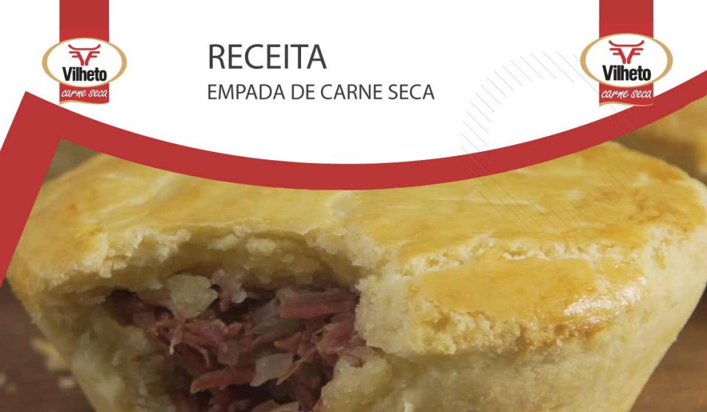 Receita com carne seca da semana Vilheto, um clássico paulista, a empadinha de carne seca.