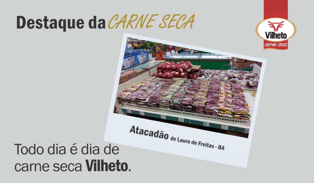 Carne seca Vilheto no Atacadão de Lauro de Freitas – BA