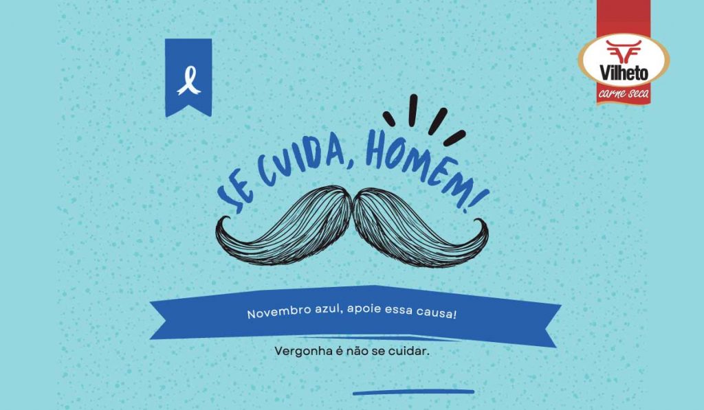 Chegou o Novembro Azul, combate ao câncer de próstata.