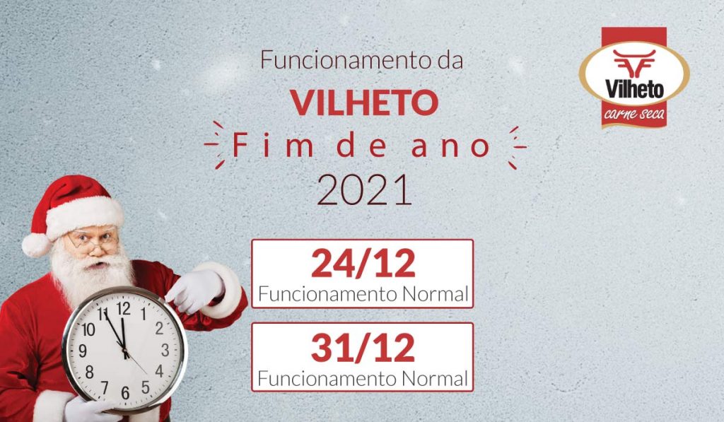 Funcionamento da Vilheto no fim de ano 2021