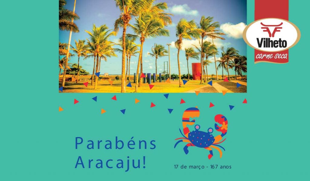 Parabéns para Aracajú pelos seus 167 anos!