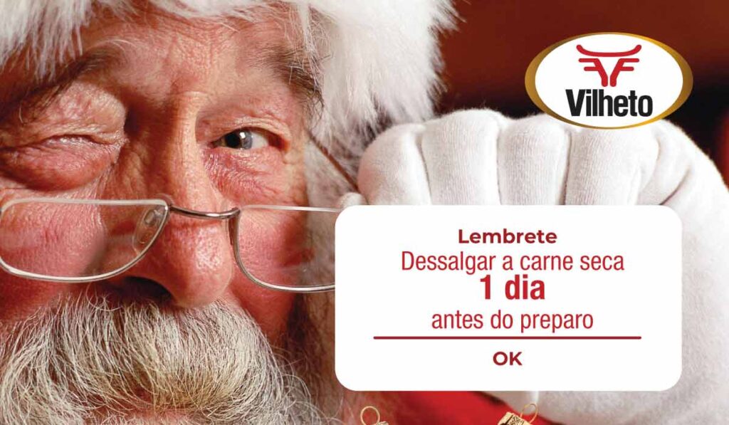 Lembre-se de dessalgar a carne seca 1 dia antes do preparo da ceia de Natal