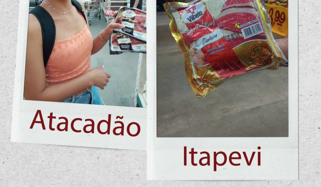 A degustação de carne seca Vilheto no Atacadão em Itapevi, São Paulo